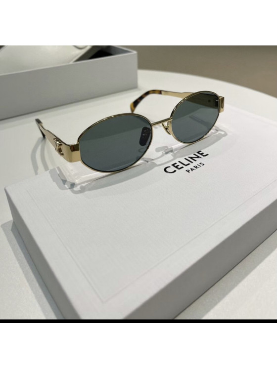Image 8 of Celine Triomphe Metal 01 sunglasses in Metal