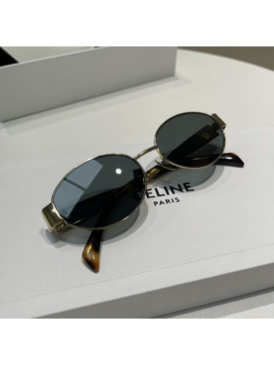 Image 9 of Celine Triomphe Metal 01 sunglasses in Metal
