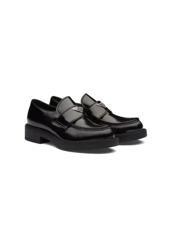Image 2 of Prada Chocolate Brushed Loafers