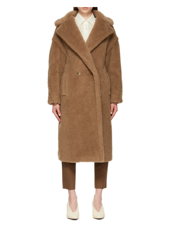 Image 2 of Max Mara Collared Teddy Long Coat