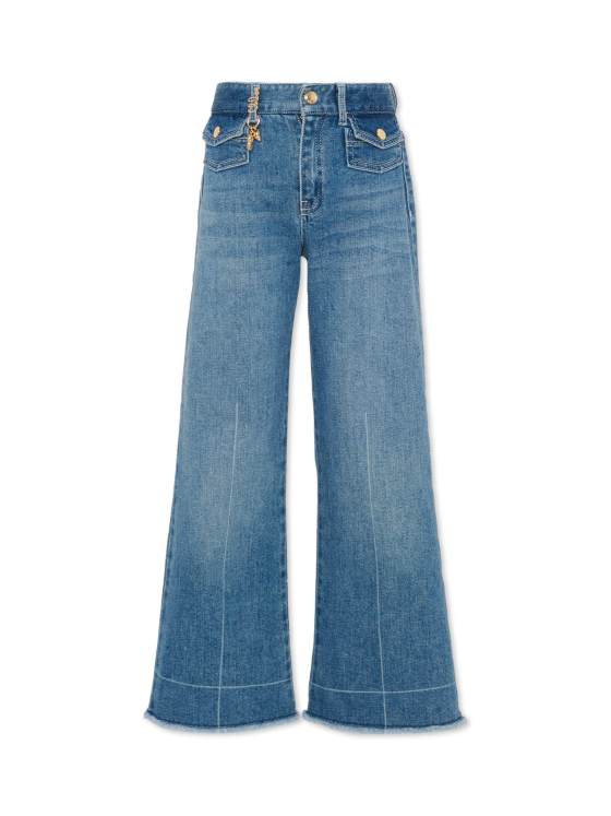 Image 1 of Chloe Chloé Kids Frayed Hem Denim Jeans