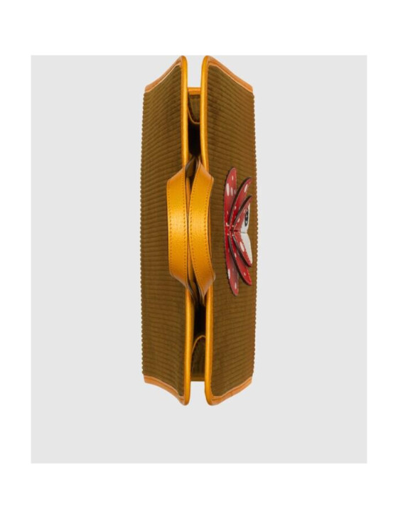 Image 5 of Gucci mushroom patch corduroy tote bag