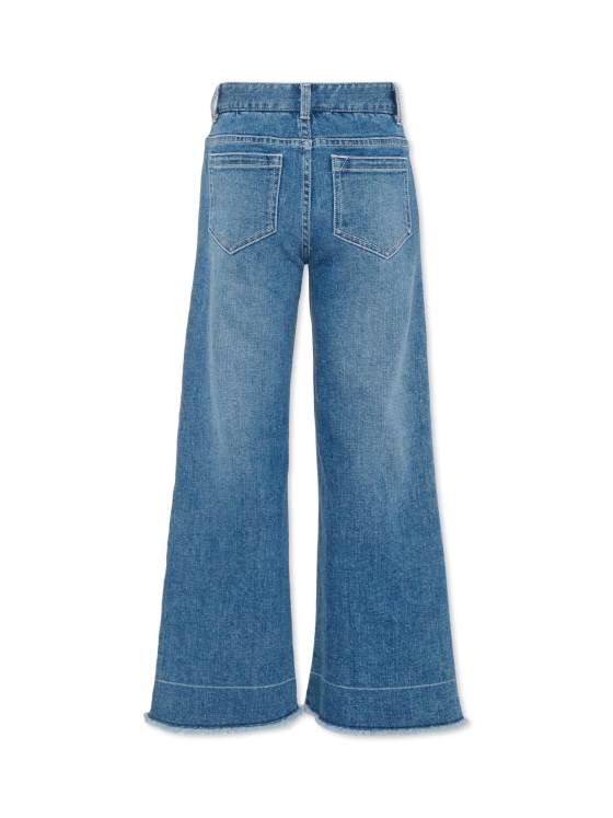 Image 2 of Chloe Chloé Kids Frayed Hem Denim Jeans