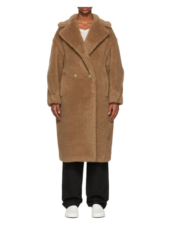 Image 6 of Max Mara Collared Teddy Long Coat