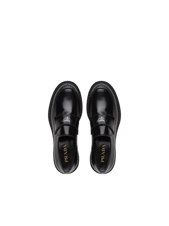 Image 6 of Prada Chocolate Brushed Loafers