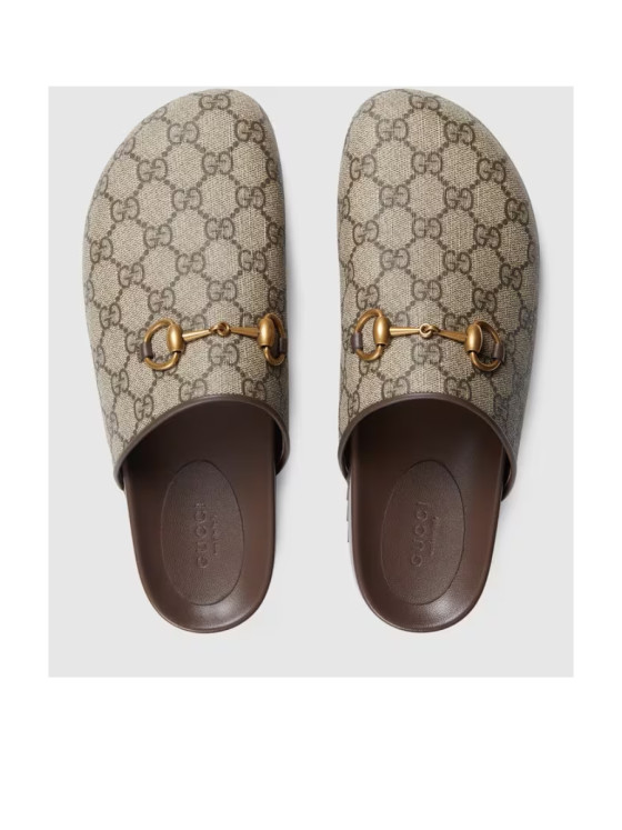 Image 5 of Gucci Monogrammed Gancini Plaque Slides