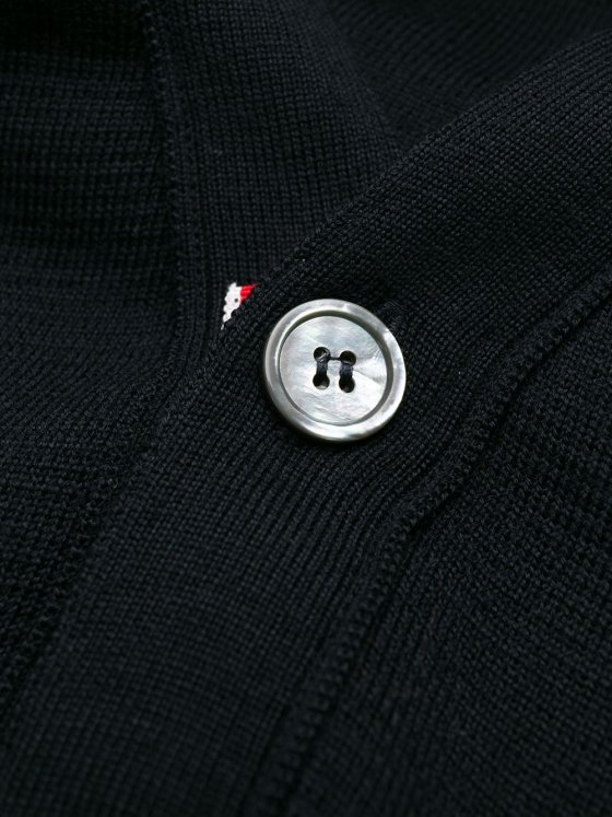 Image 2 of Thom Browne 4-Bar Striped Straight Hem Cardigan