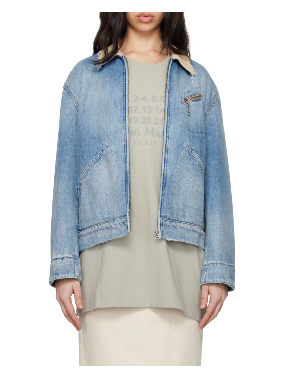 Image 6 of Maison Margiela denim bomber jacket