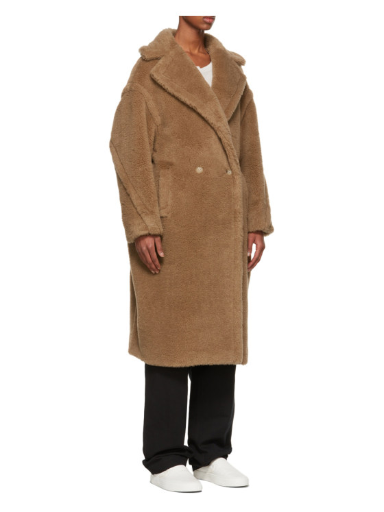 Image 8 of Max Mara Collared Teddy Long Coat