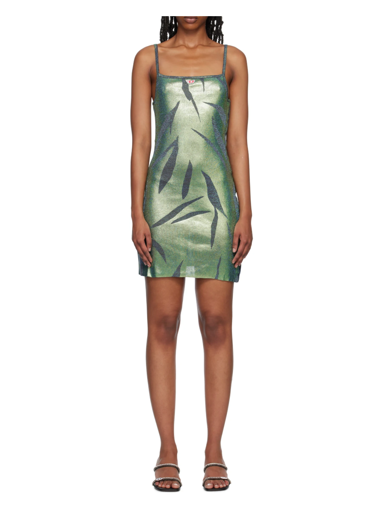 Diesel Metallic-Effect Sleeveless Mini Dress - SENSER