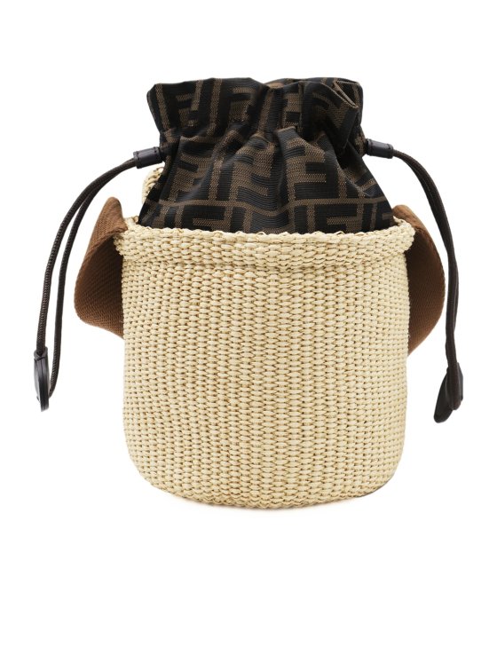 Image 3 of Fendi Kids Logo Patterned Drawstring Shoulder Bag