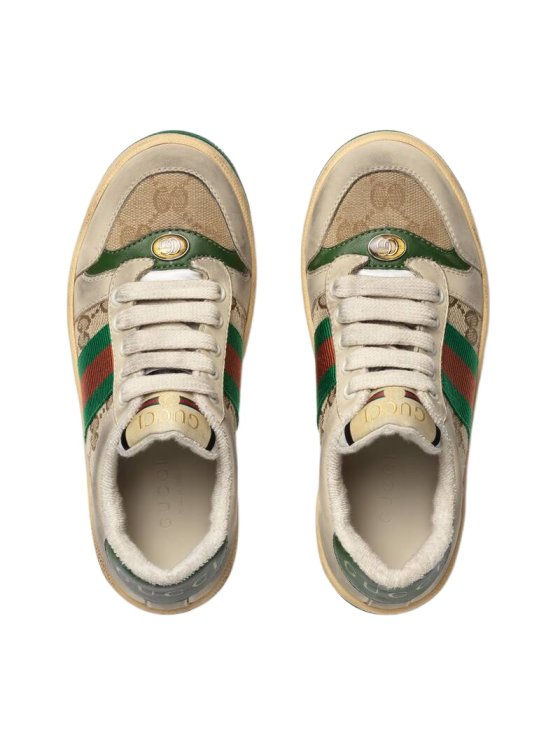 Image 5 of Gucci Kids Screener Lace-Up Sneakers