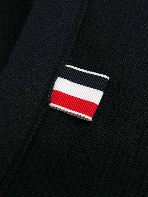 Image 3 of Thom Browne 4-Bar Striped Straight Hem Cardigan