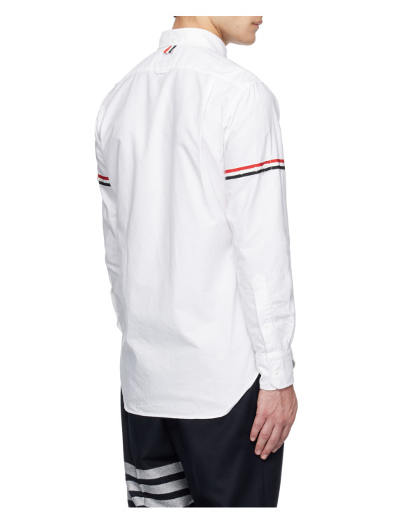 Image 7 of Thom Browne Stripe Detailed Long-Sleeved Shirt