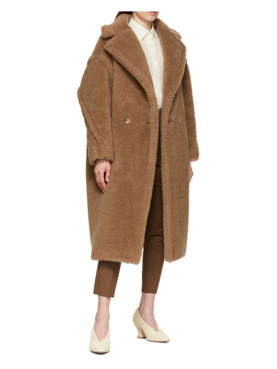 Image 3 of Max Mara Collared Teddy Long Coat