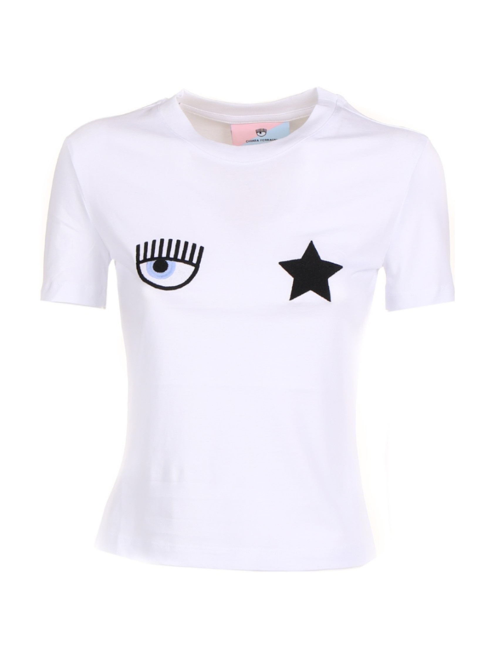Chiara Ferragni emboidered-motif short-sleeve T-shirt - SENSER