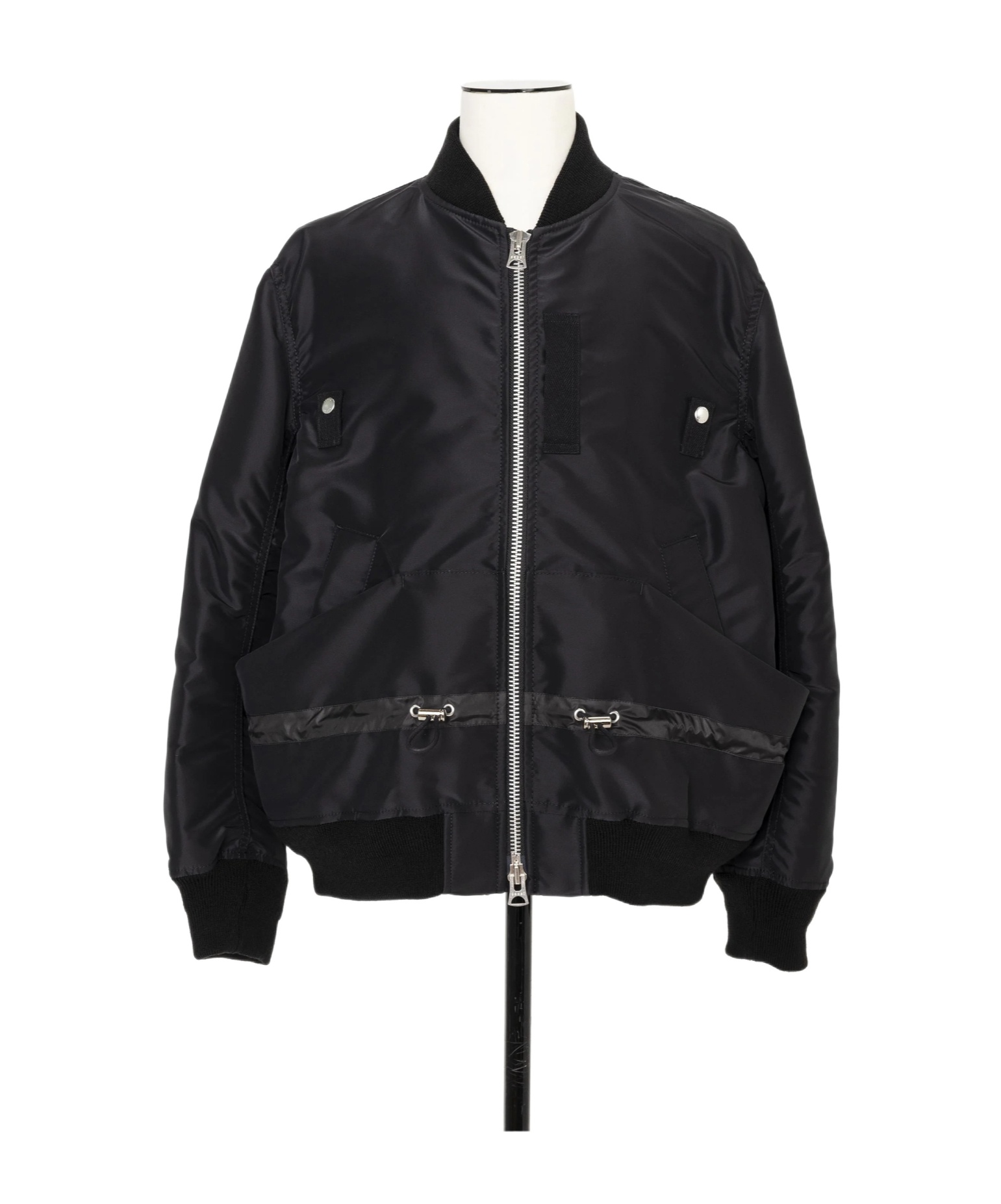 ブルゾン sacai FW25 Drawstring bomber jacket (2507992 531) SACAI Shell bomber jacket | NET-A-PORTER