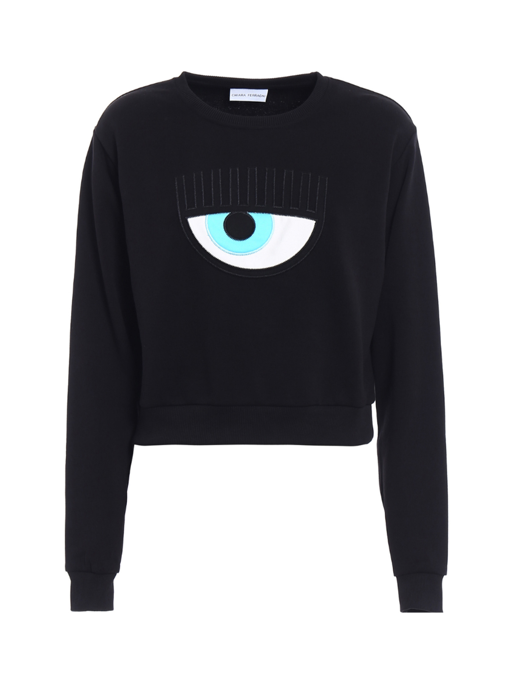 Chiara Ferragni round-collar long-sleeve hoodie - SENSER