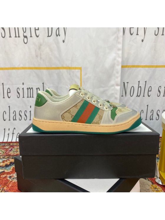 Image 4 of Gucci Kids Screener Lace-Up Sneakers