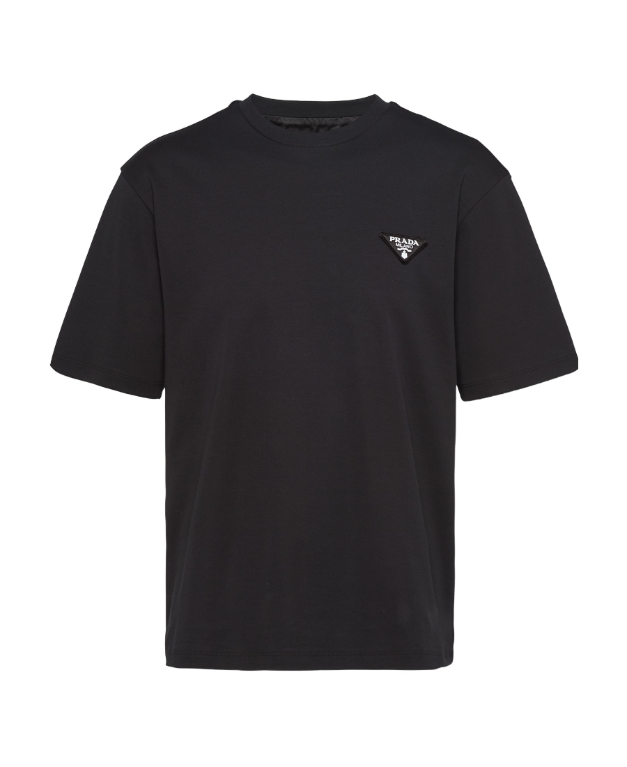 【美品】　PRADA エンブレム Tシャツ Prada Logo Detailed Crewneck T-Shirt - SENSER