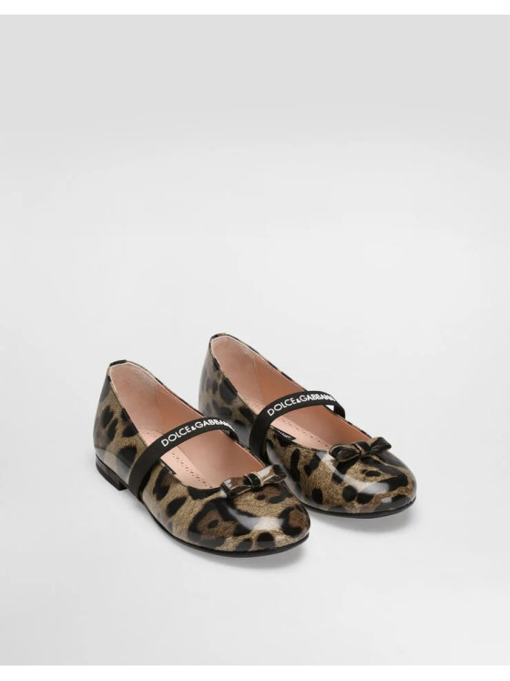 Image 2 of Dolce & Gabbana leopard-print ballet flats