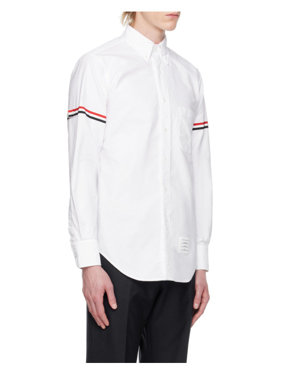 Image 5 of Thom Browne Stripe Detailed Long-Sleeved Shirt