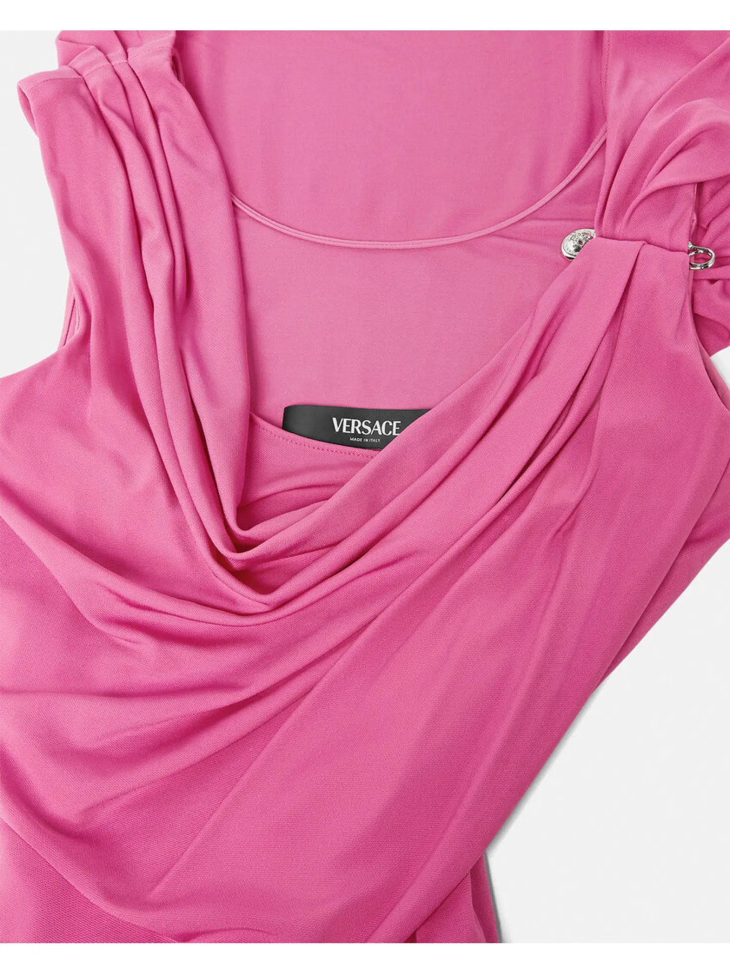 versace pink safety pin dress Versace, Safety Pin draped gown, Women, Pink, XXXS, Dresses, Materialmix