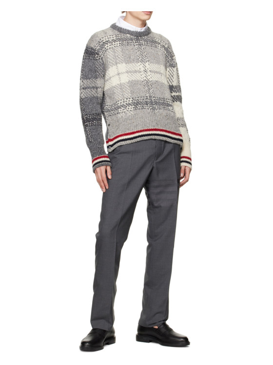 Image 9 of Thom Browne Stripe Detailed Long-Sleeved Shirt