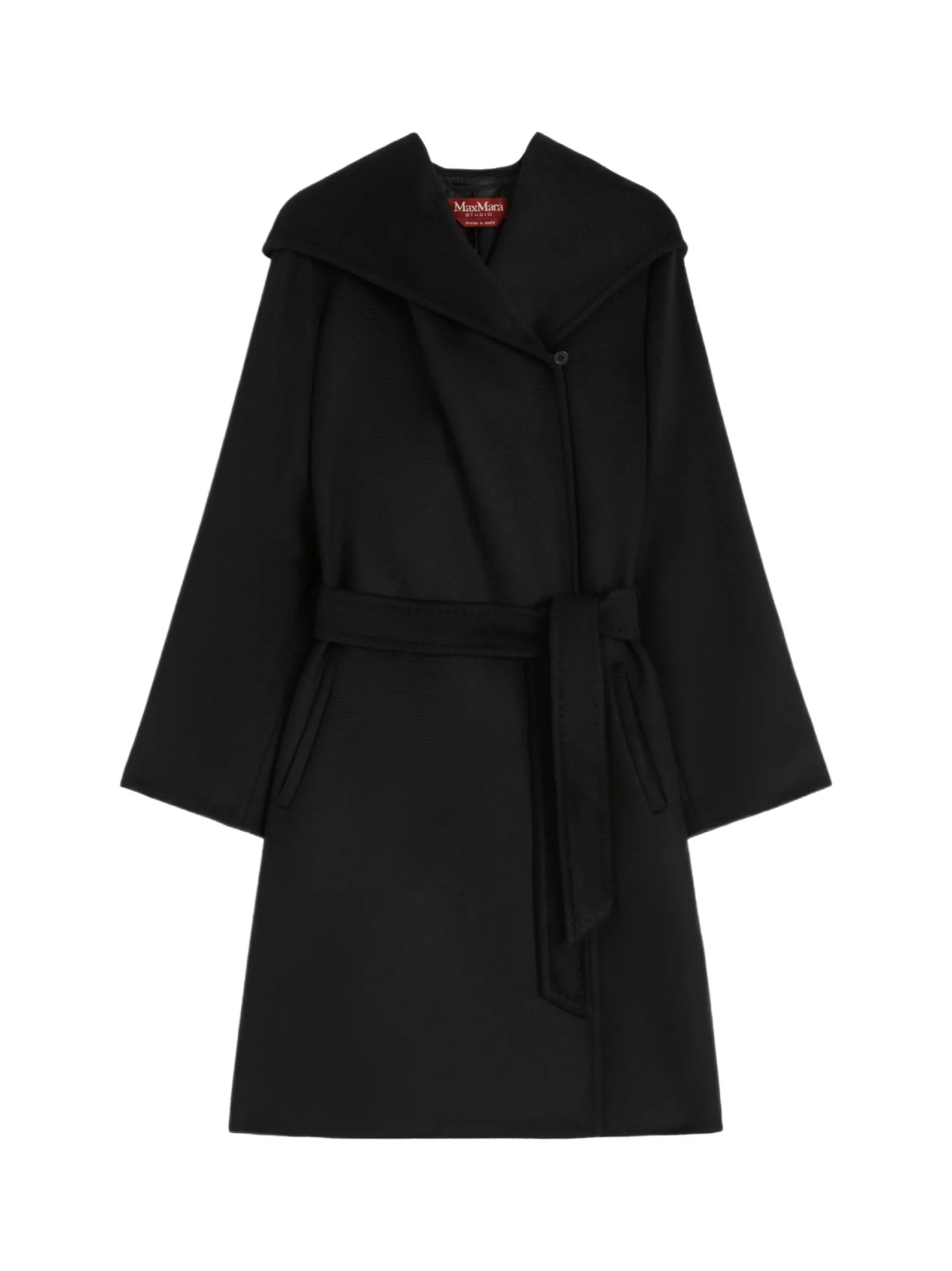 Max Mara Studio Newmang Belted Hooded Coat - SENSER