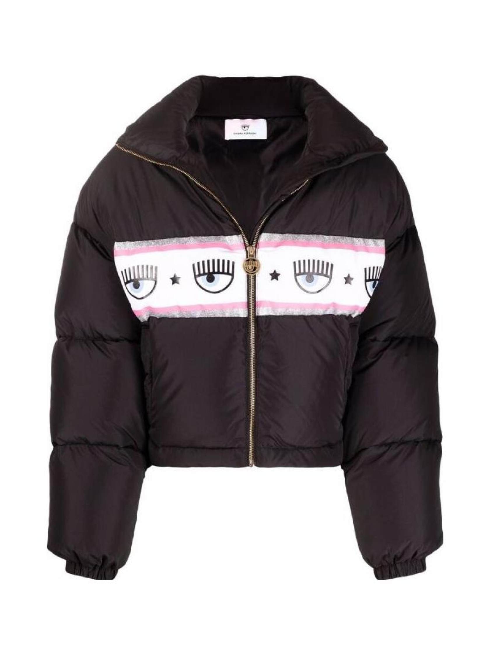 Chiara Ferragni logomania-tape puffer jacket - SENSER