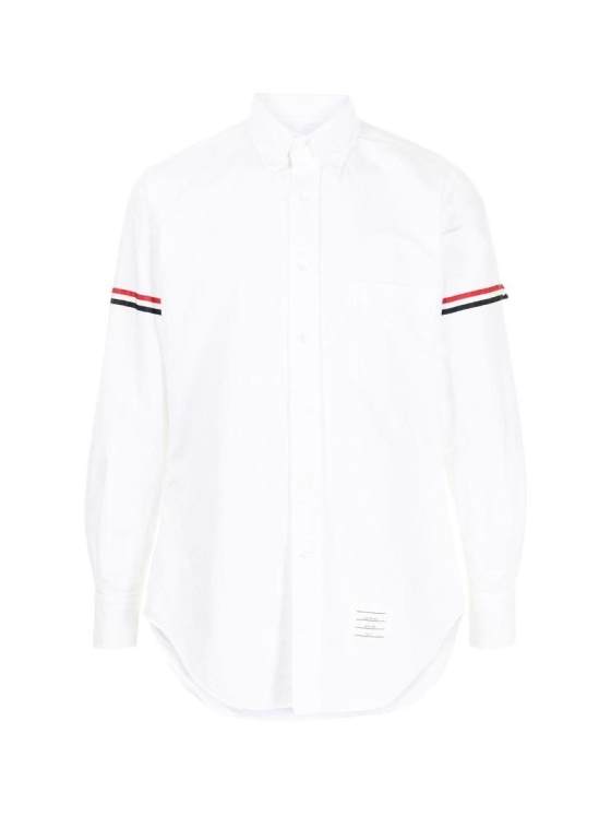 Image 1 of Thom Browne Stripe Detailed Long-Sleeved Shirt