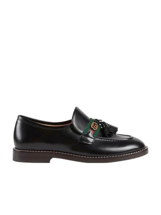 Image 1 of Gucci Kids Round Toe Slip-On Loafers