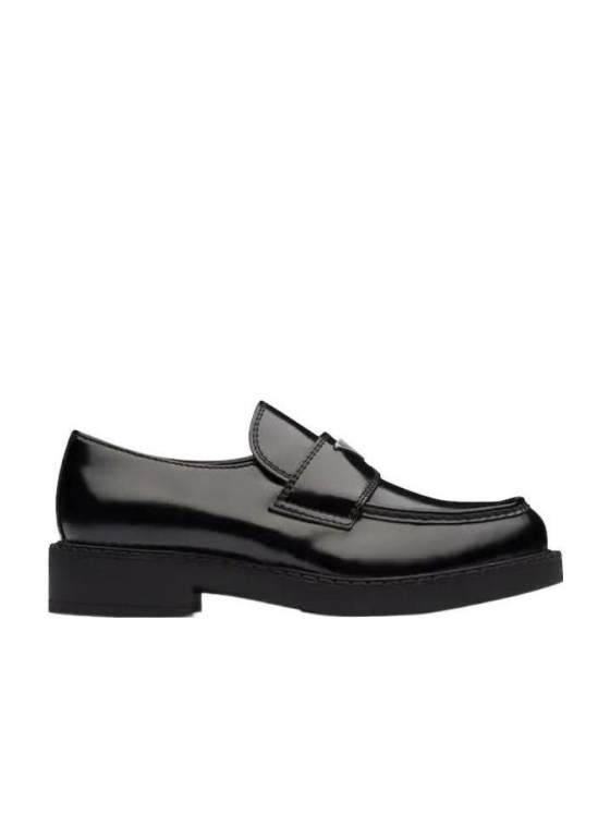 Image 1 of Prada Chocolate Brushed Loafers